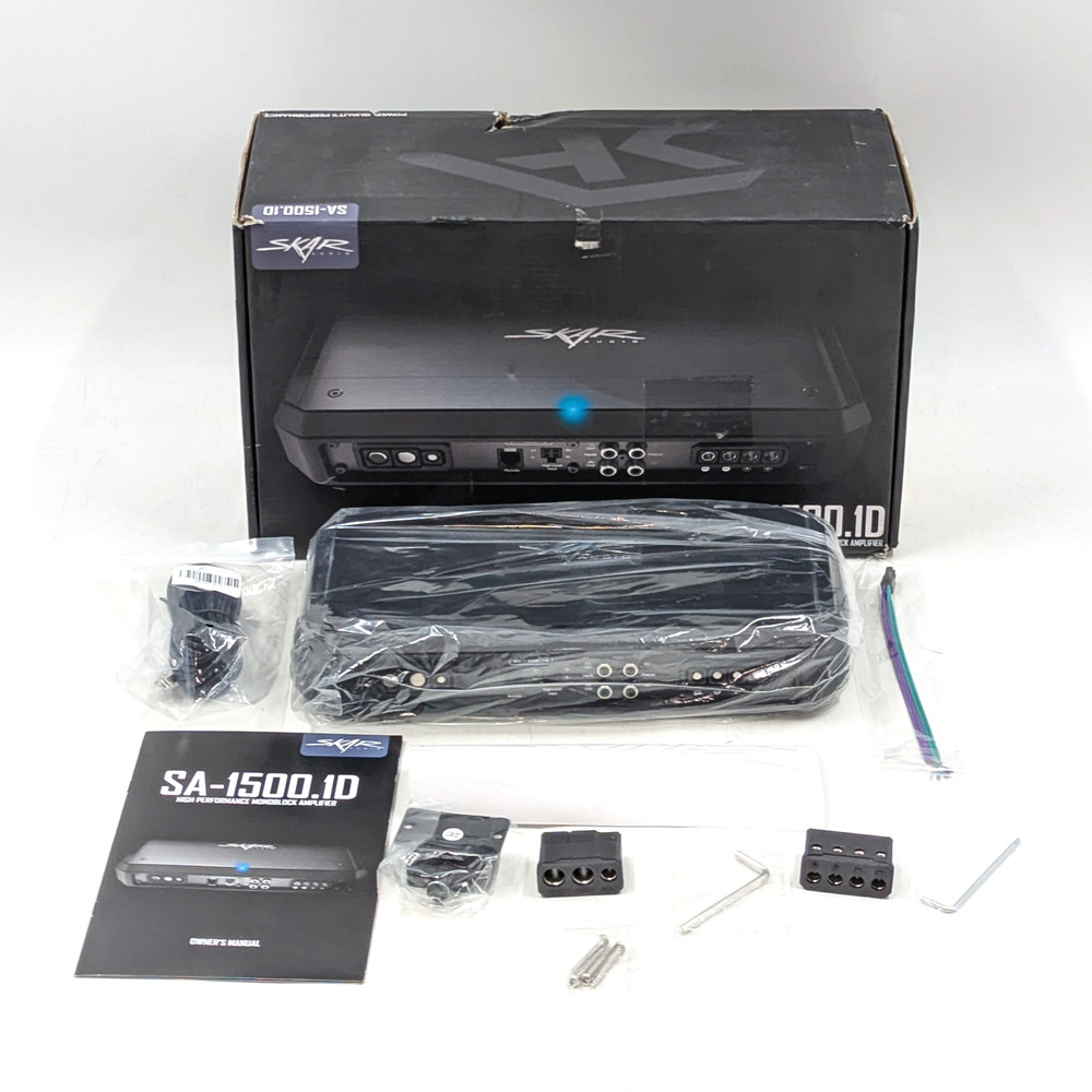 Skar Audio SA-1500.1D High Performance Class D Monoblock Amplifier | Black