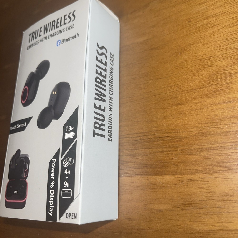 Bluetooth true wireless earbuds with charging case
