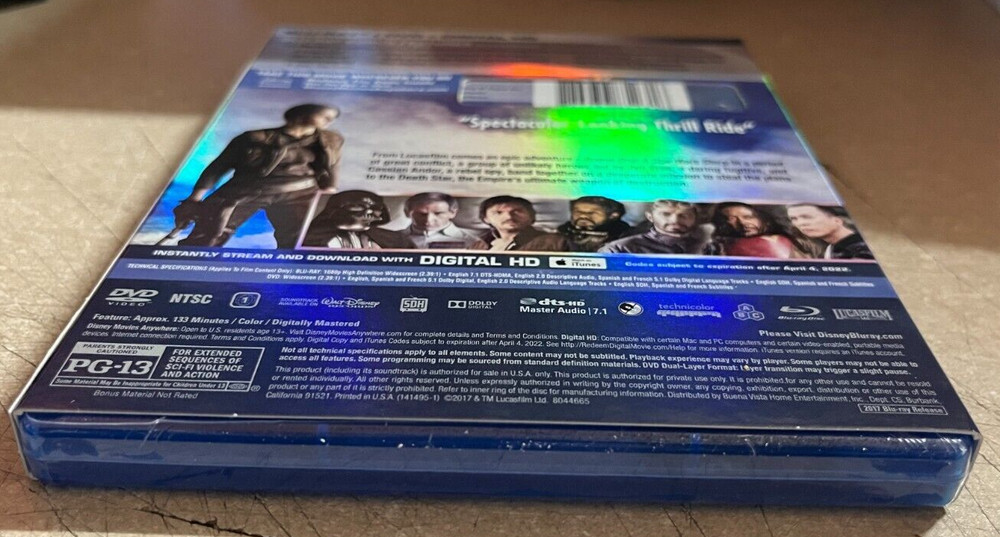 Rogue One: A Star Wars Story (Blu-ray, 2017)