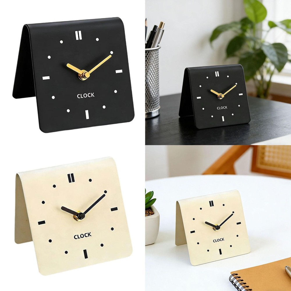 Table Analog Clock Modern Silent Small Creative Simple Acrylic Tabletop Clock