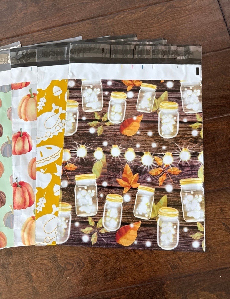 20 Pack - 10x13” Super Fun Halloween/Fall Mix Poly Mailers