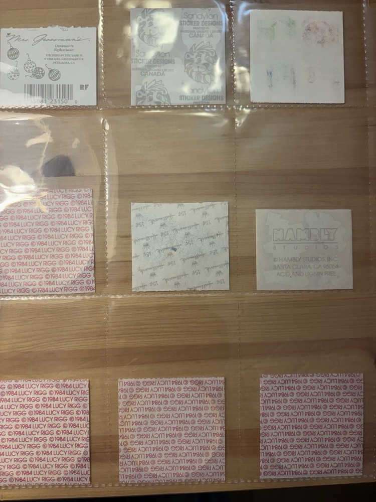 Vintage Sticker Set Lot Rares