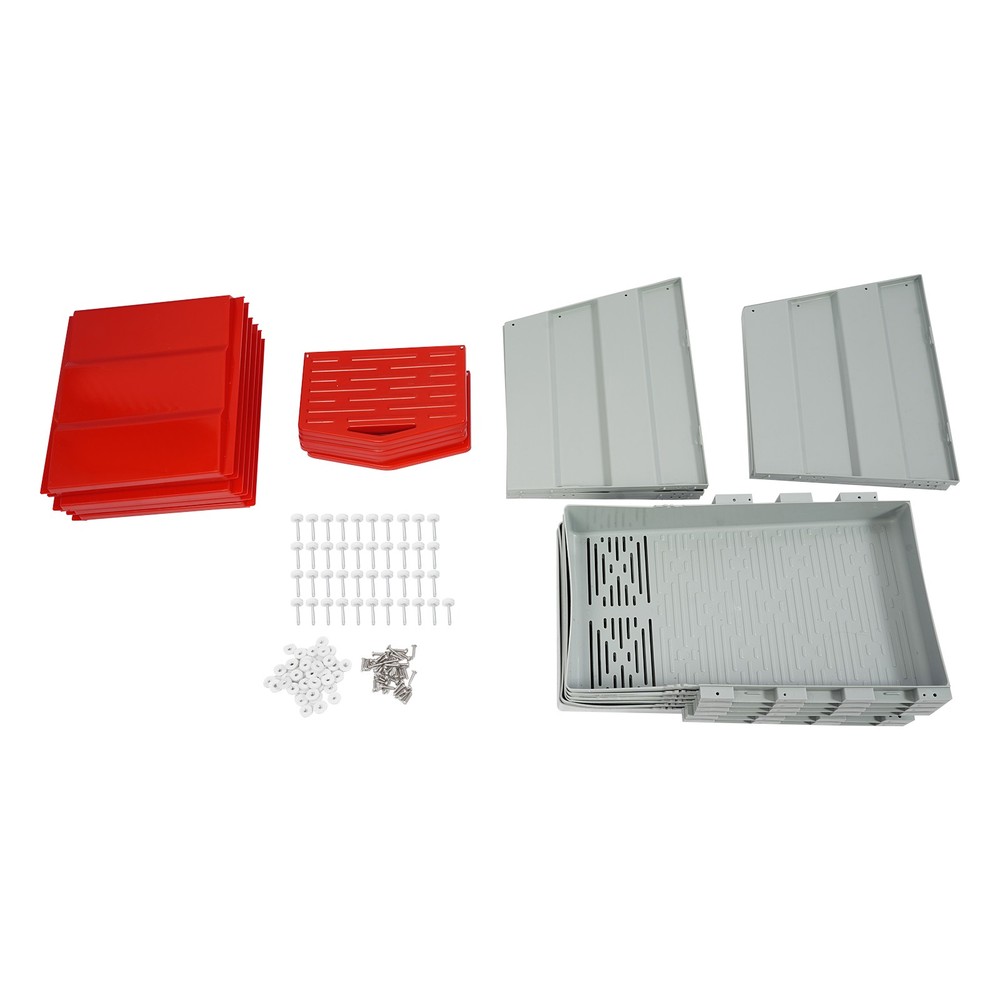 6-Compartment Chicken Nesting Box Chicken Laying Box Egg Collection 2 Mount Type