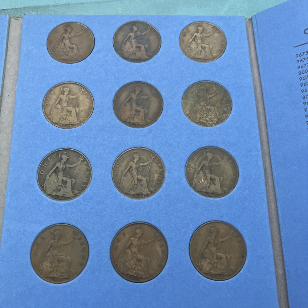 Great Britain Pennies Collection 1900 - 1932