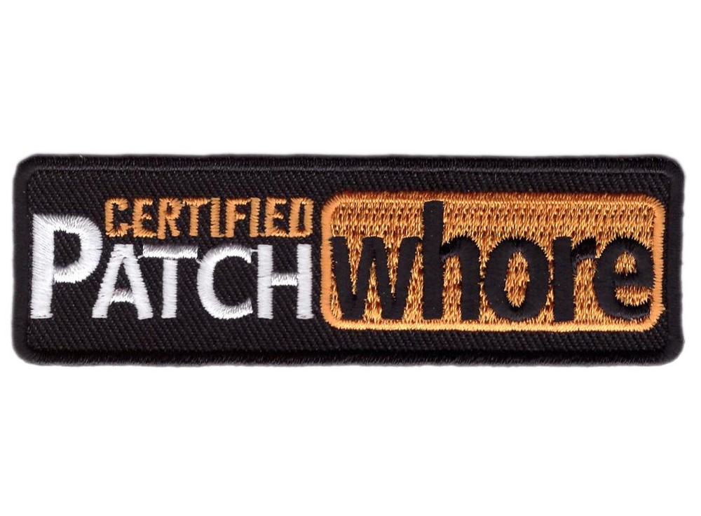 Patch Whore Collector Badge Patch Sew on