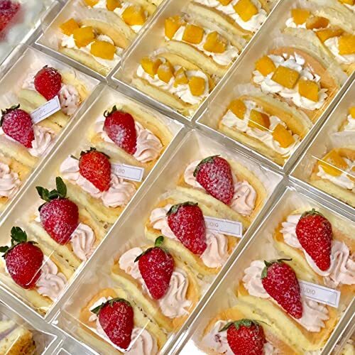 Charcuterie Boxes with Clear Lids, 50 Pack White Bakery Boxes, Cookie Boxes, ...
