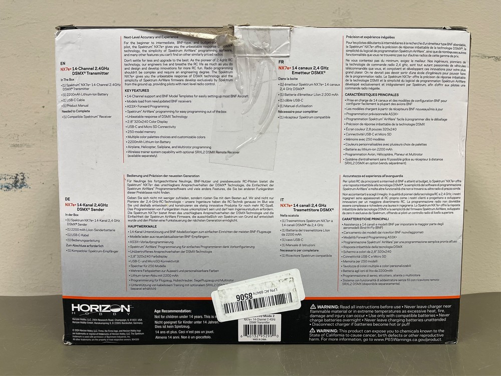 Spektrum NX7e+ 7 Channel Transmitter Only SPMR7110