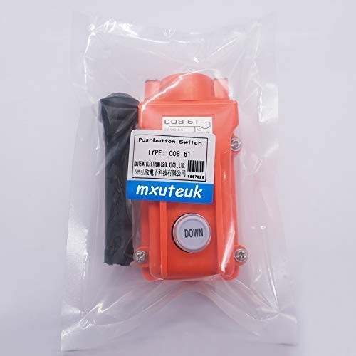 Durable Rainproof Push Button Switch for Electric Hoists - 1-Piece, 500V AC