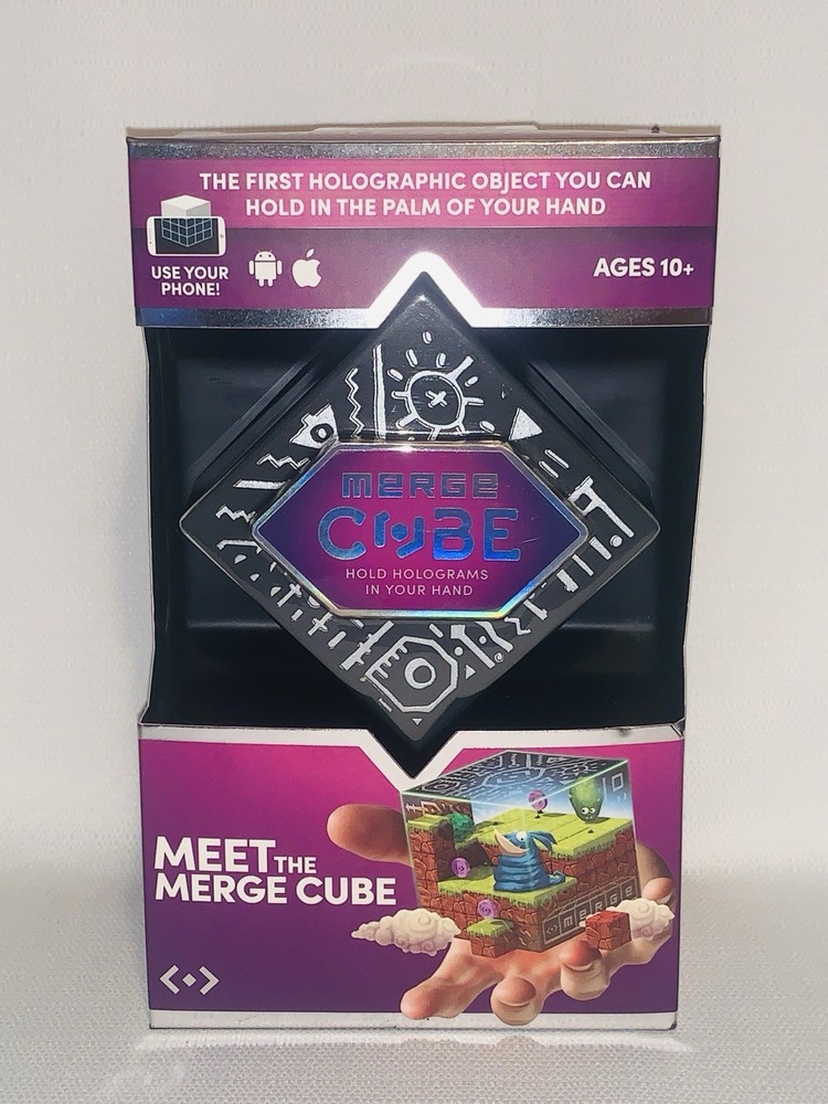 Holographic Handheld Merge Cube AR/VR Holograms Using Phone Apple/Android NIB