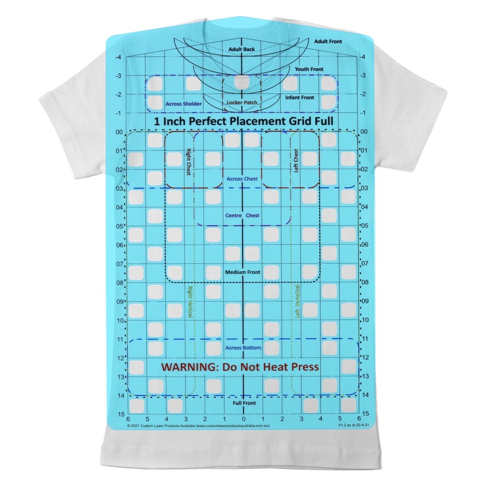 T-Shirt Ruler Guide for Vinyl Alignment and Accurate Placement Anyw... Fast Ship