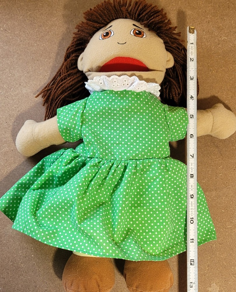 Constructive Playthings Full Bodied Open Mouth Hispanic Multicultural Puppet 14"