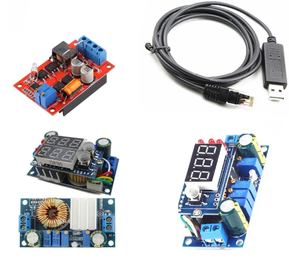 5A CC/CV MPPT Solar Panel Controller Charging Module LED DC-DC Step-down Display