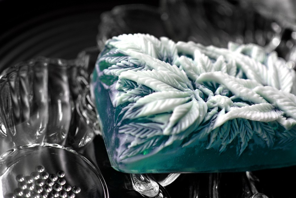 MARIJUANA SILICONE MOLD for soap making and other crafts