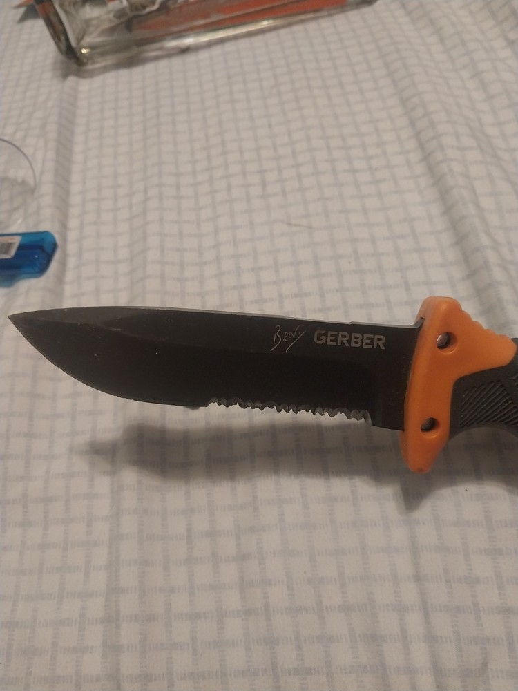 Gerber Bear Grylls Ultimate Survival Knife with firestarter.