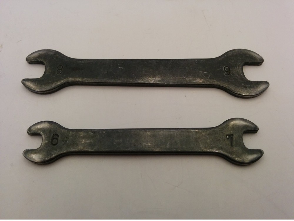 SEWING MACHINE WRENCHES, OPENED ENDED, SIZE 6-7mm AND 8-9mm (SET OF 2)