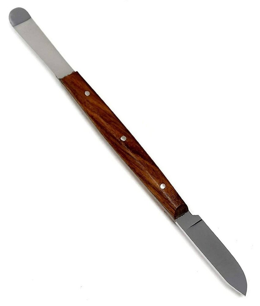 Stainless Spatula And Blade Tool,Plastering, Wax Wood Handle,New