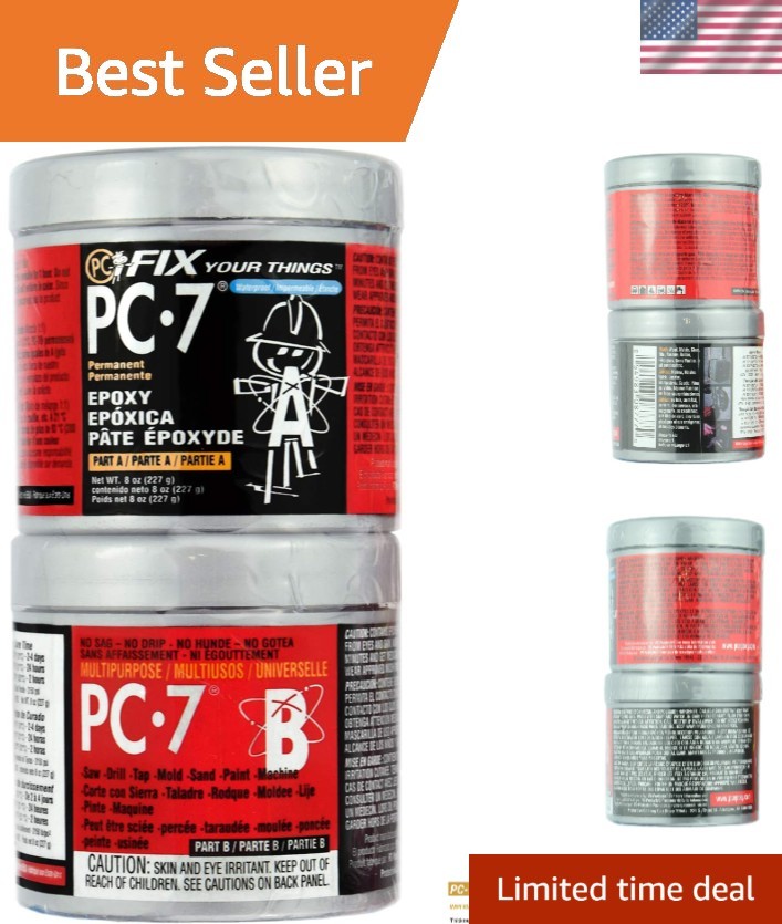 Charcoal Gray PC-7 Two-Part Epoxy Paste, 1/2 lb - Maximum Bonding Strength