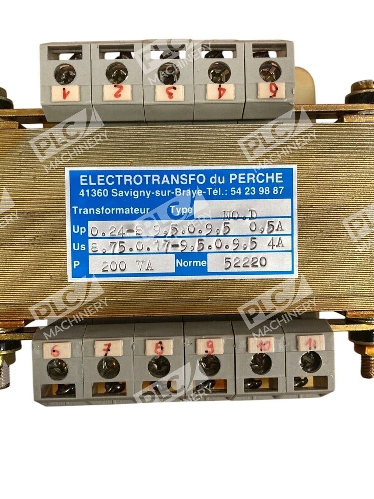 Electrotransfo Du Perche 200VA 52220 Transformateur Transformer NO.D