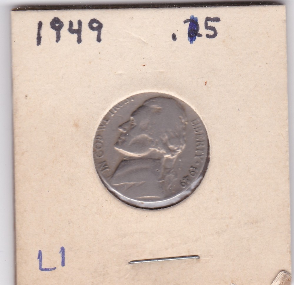 1949 Jefferson Nickel L1