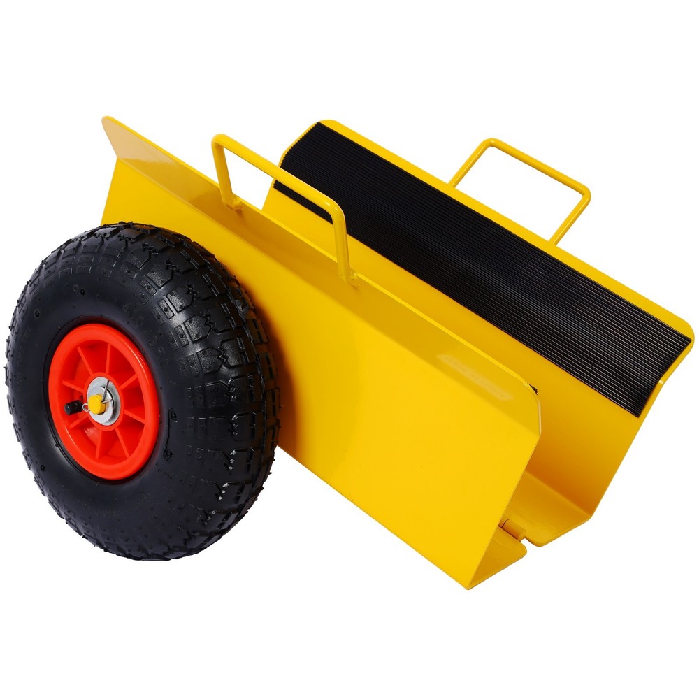 Heavy Duty Panel Dolly 600LB Capacity 10" Wheels Yellow