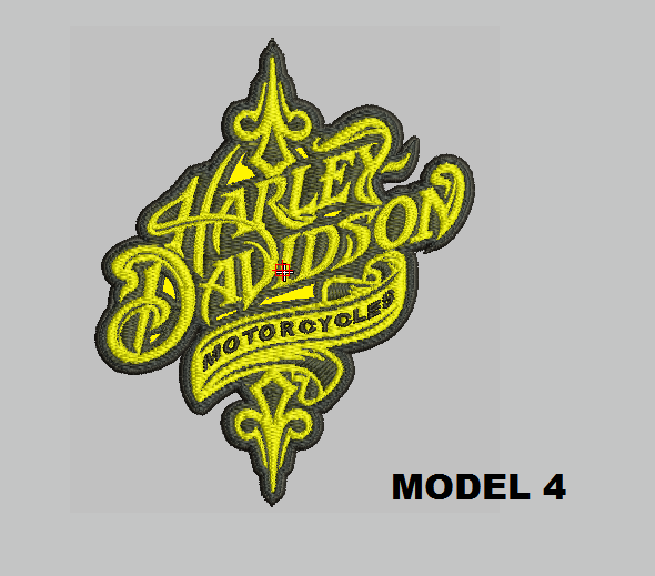 Vintage Harley Davidson embroidered patch Sew On 4" X 3.24"