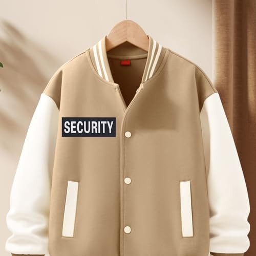 Reflective Security Patches with Hook and Loop Back Panel Removable Security