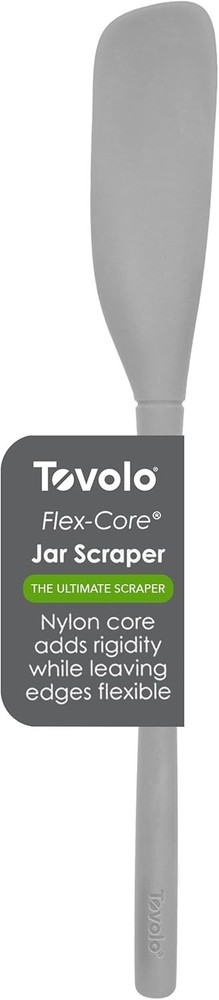 Silicone Jar Spatula Long Handled Rubber Scraping Scooping Tool for