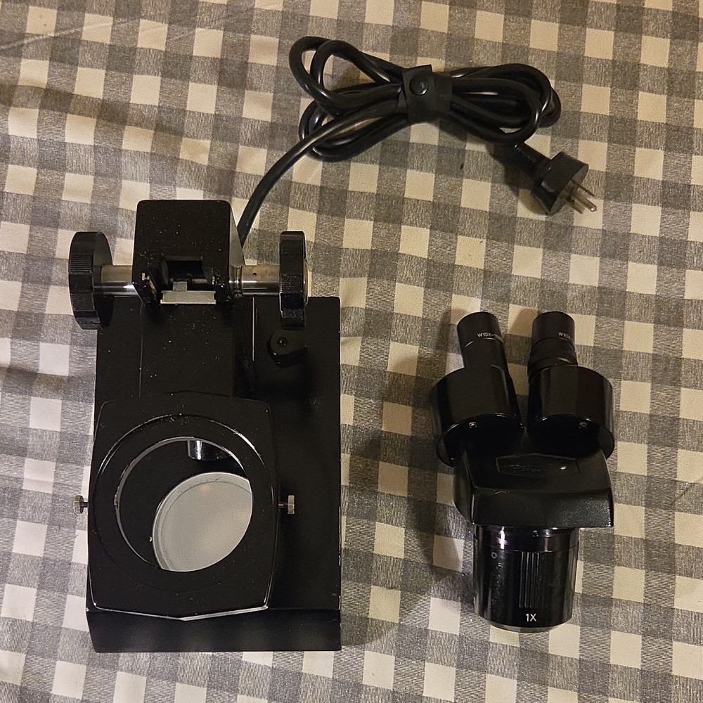 Parco scientific co. Binocular stereo Microscope upright 1x 2x.