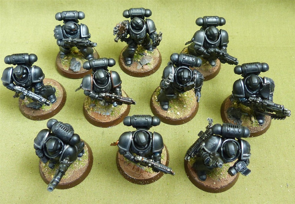 Intercesor Squad painted - Iron Hands - Warhammer 40K #1QR