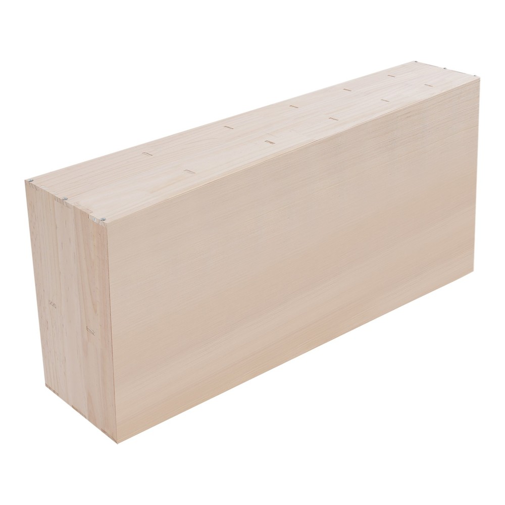 12 Compartments Book Storage Display Cabinet 180cm Bookshelf Solid Wood Bookcase