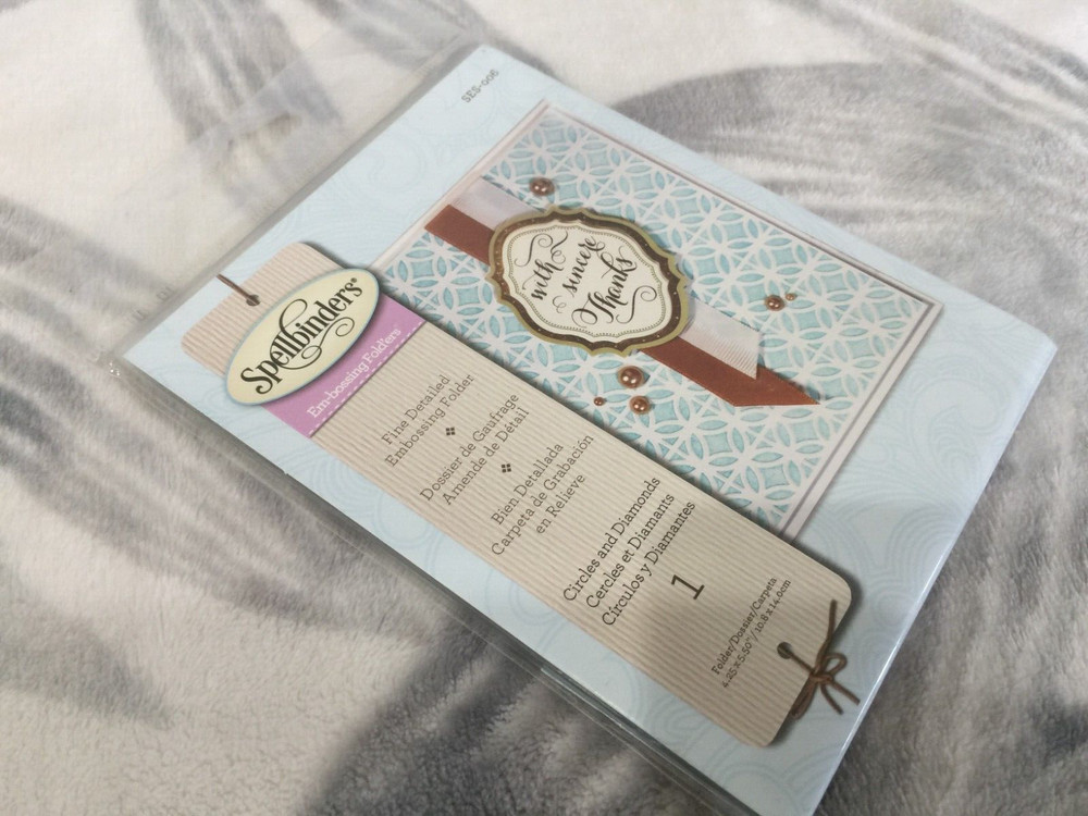 Spellbinders Embossing Folders - Circles and Diamonds SES006