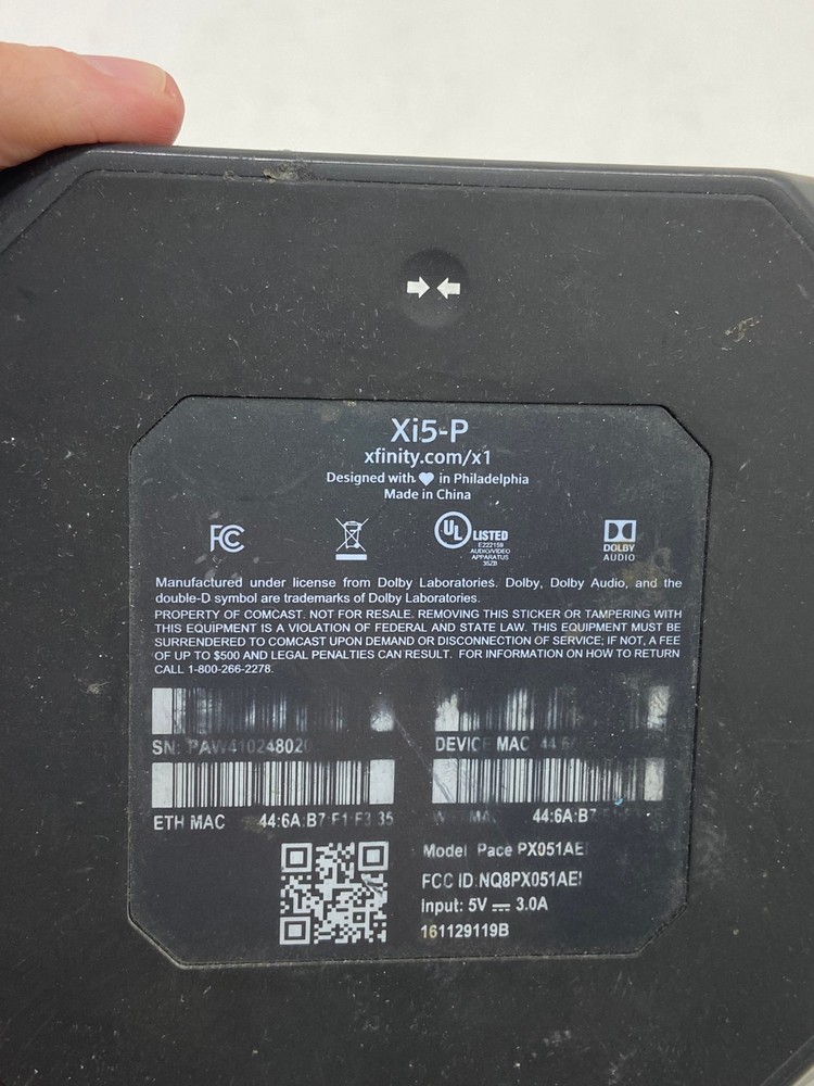 🌊 XFINITY XI5-P Comcast Cable Box ONLY - EUC - I1