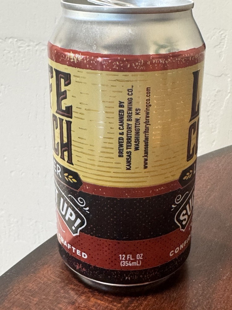 Life Coach Lager - Suck it up! - Empty Beer Can Bottom Opened
