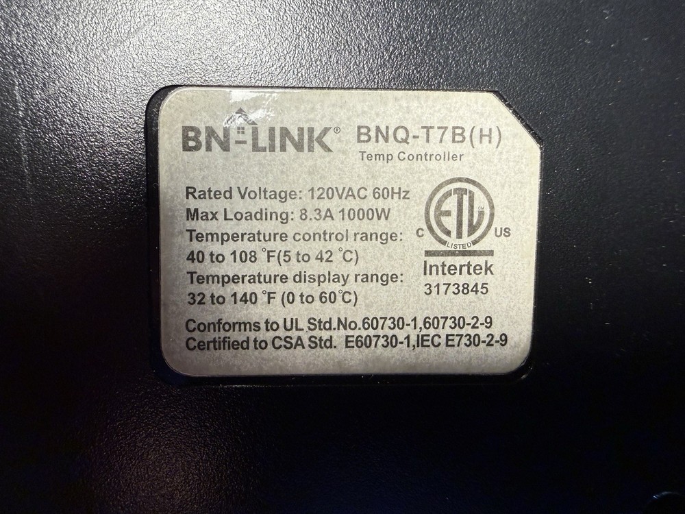 BN-LINK T7(H) Digital Heat Mat Thermostat Controller