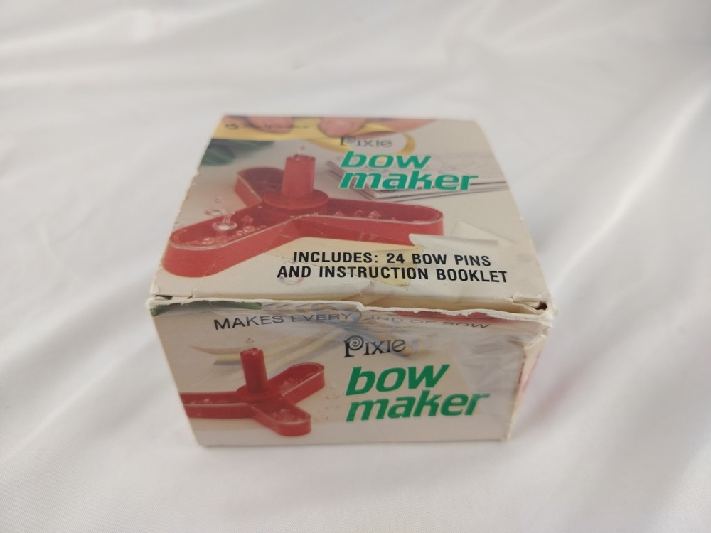 Vintage 1985 Pixie Bow Maker 22 Pins Instruction Book Model 2702