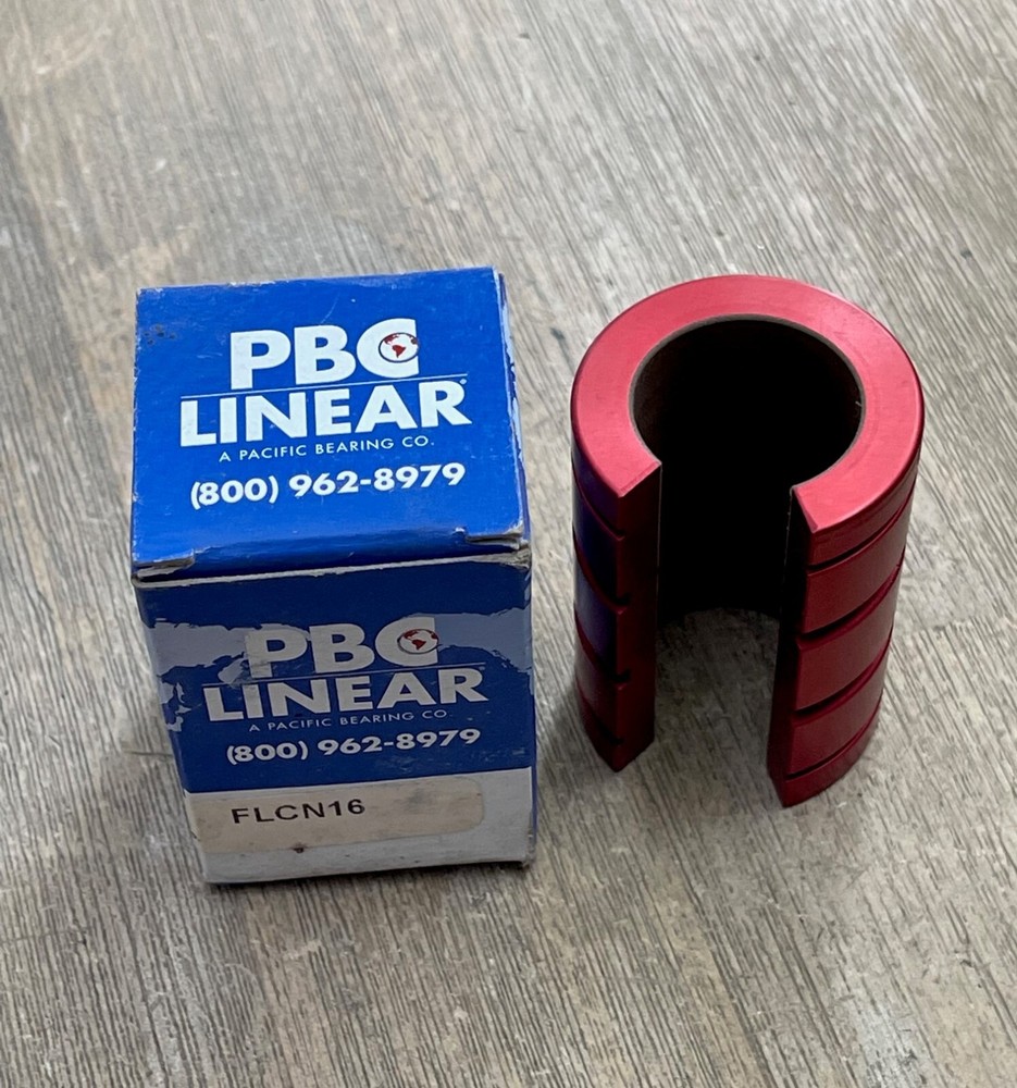 PACIFIC BEARING CO FLCN16 OPEN COMPENSATED LINEAR PLAIN BEARING NEW