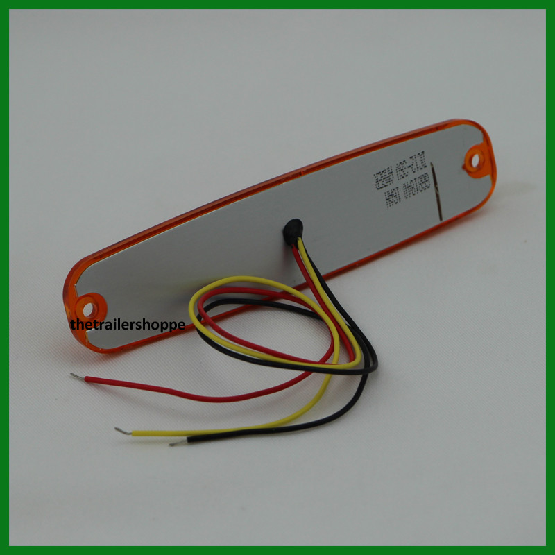 Ultra Thin Amber 6 LED Strobe Surface Mount Strobe Warning Surface Mount Light