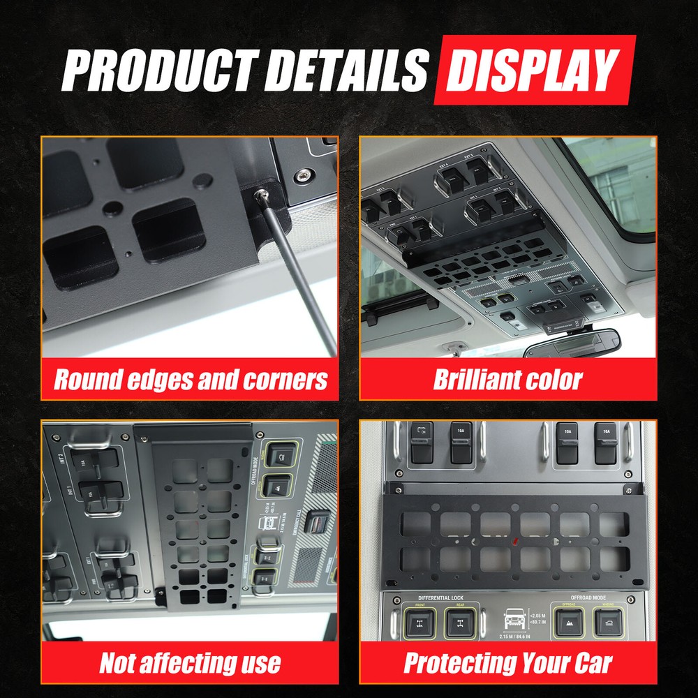 Front Overhead Storage Console Box Fits Ineos Grenadier 2024-2025 Storage Rack