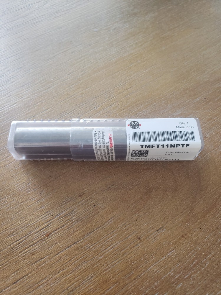 Allied Machine & Engineering TMFT11NPTF Helical Thread Mill, 1"-2" NPTF