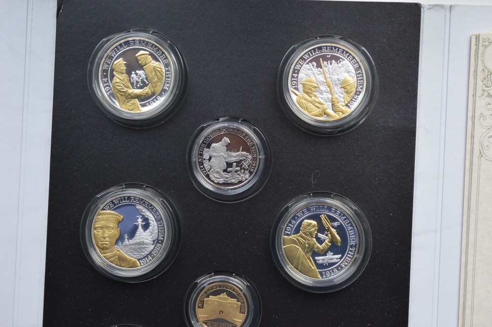 We will Remember them Coin Collection Including 9ct Gold Coin