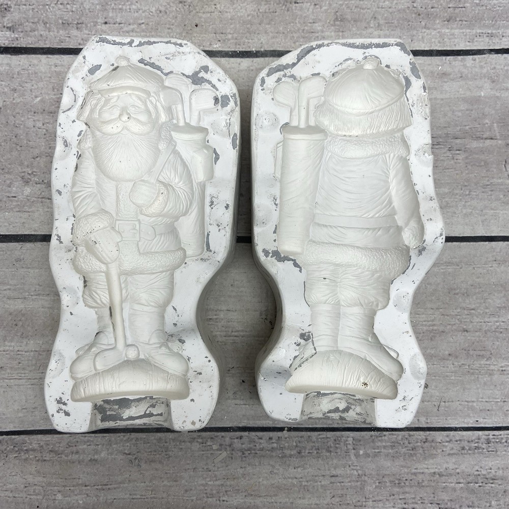 Nowells NM - 1900 Ceramic Slip Cast Mold Golfing Santa