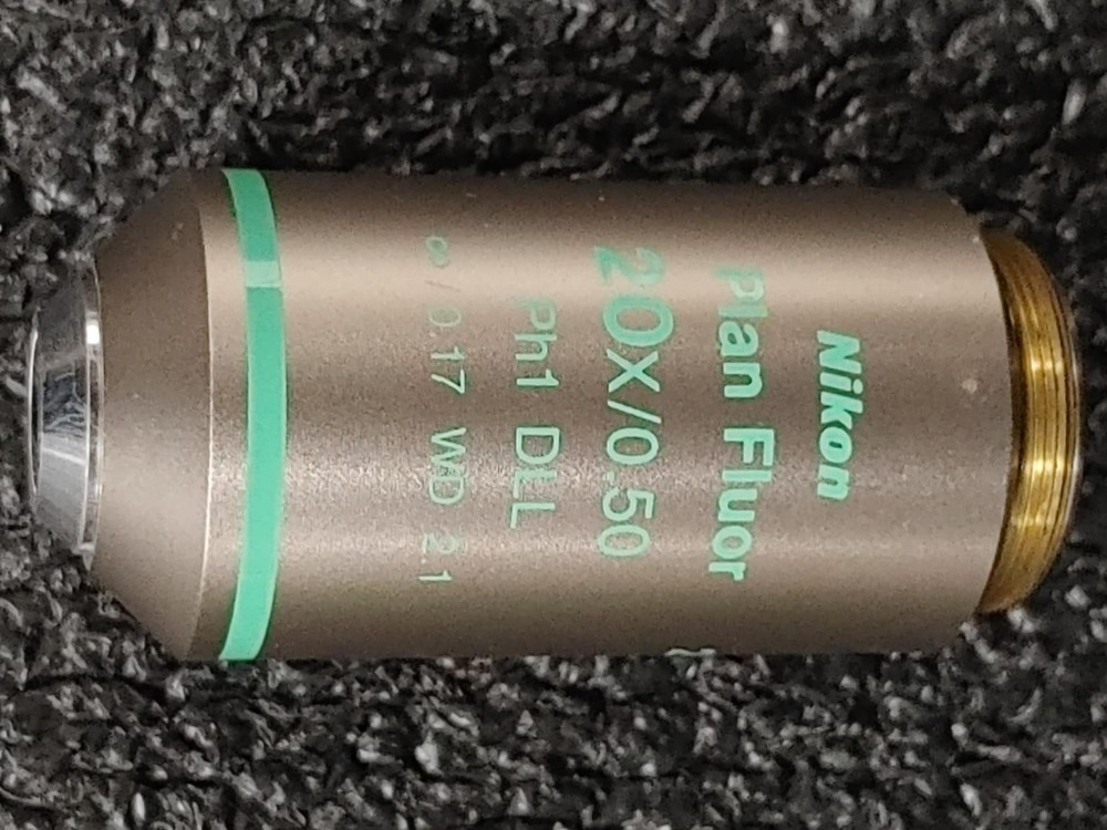 Nikon Plan Fluor 20x/0.50 Ph1 DLL WD 2.1 Microscope Objective Infinity/0.17