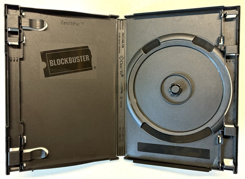 10x Authentic Blockbuster Single Disc Replacement DVD Cases w/ Blu-ray Insert