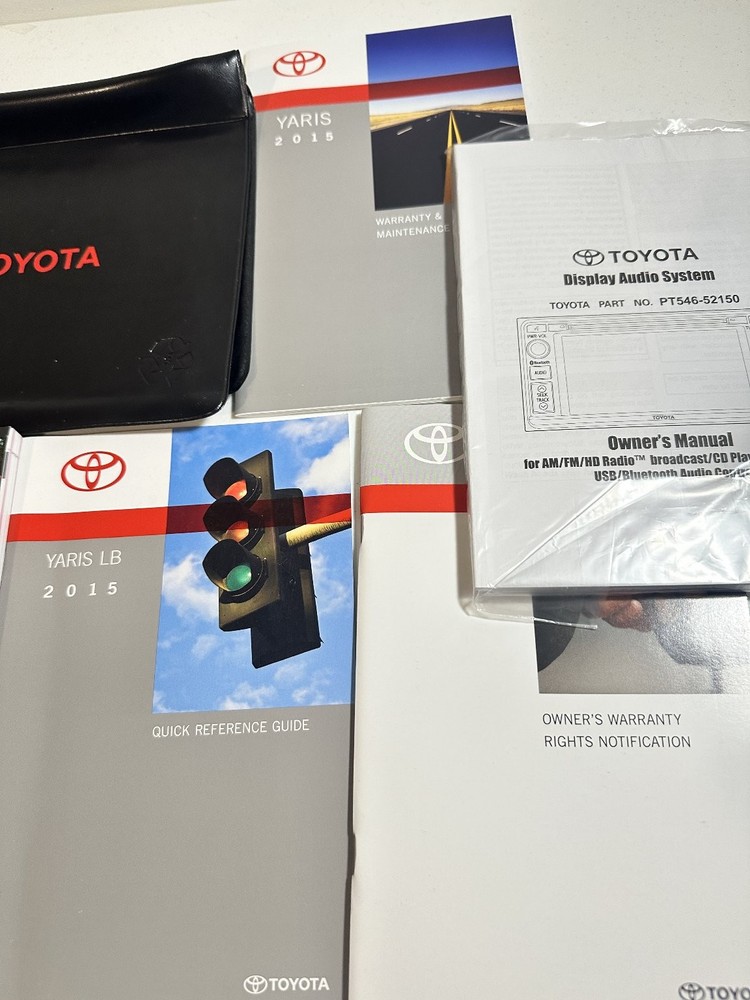 Toyota Yaris 2015 Owner Manuals Set