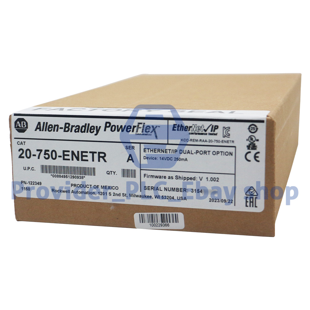 20-750-ENETR Allen-Bradley PowerFlex 750 EtherNet-IP Adapter New 20750ENETR