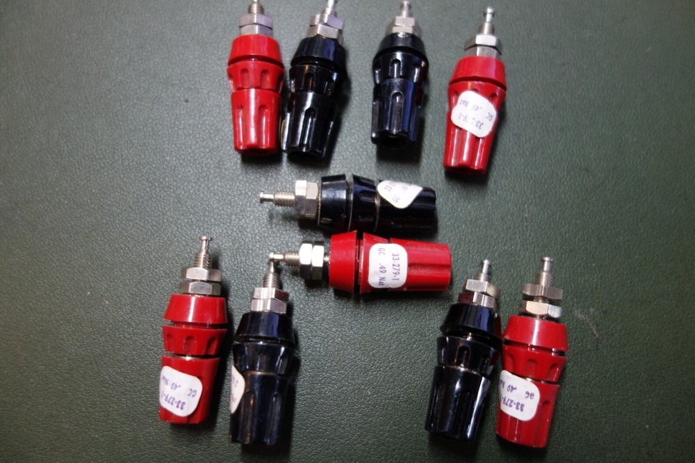 5 Pair GC 33-279 Red Black Binding Posts