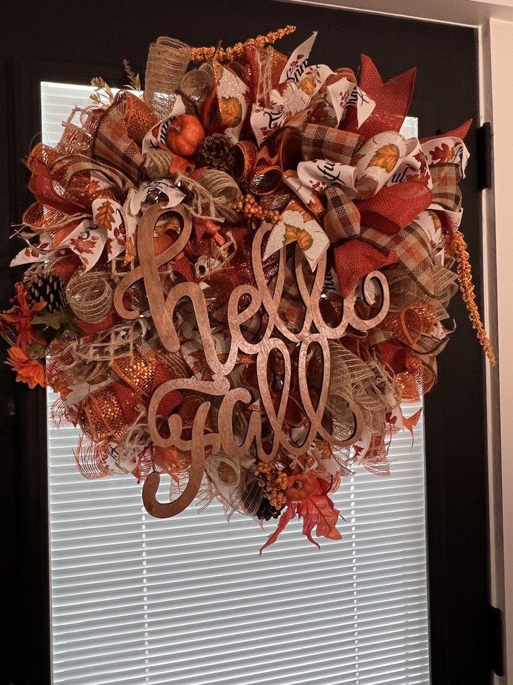 fall deco mesh wreath