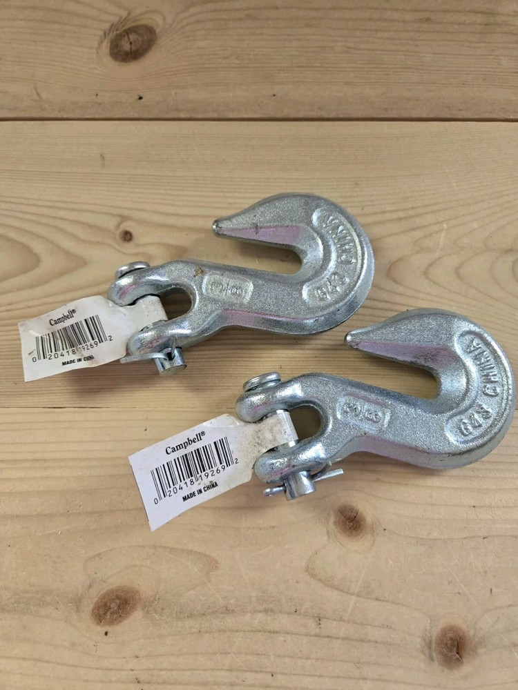 2 Campbell 3/8" Clevis Grab Hook