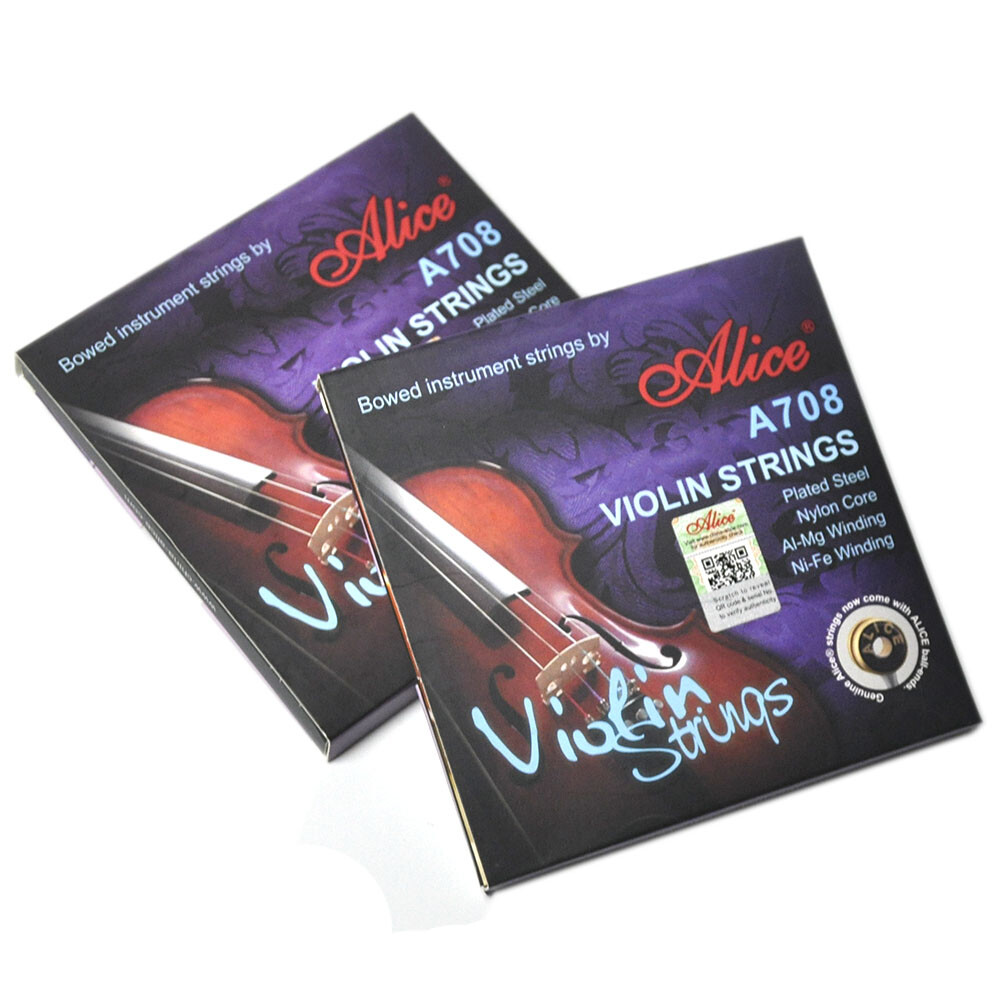 2 Sets of Alice A708 Professional Violin Strings 5-string Set E1a E1b A2 D3 G4