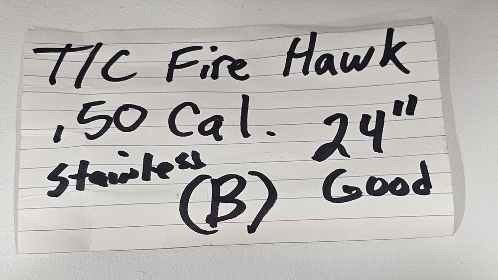 Thompson Center Fire Hawk Muzzleloader 24" Stainless Barrel (B)